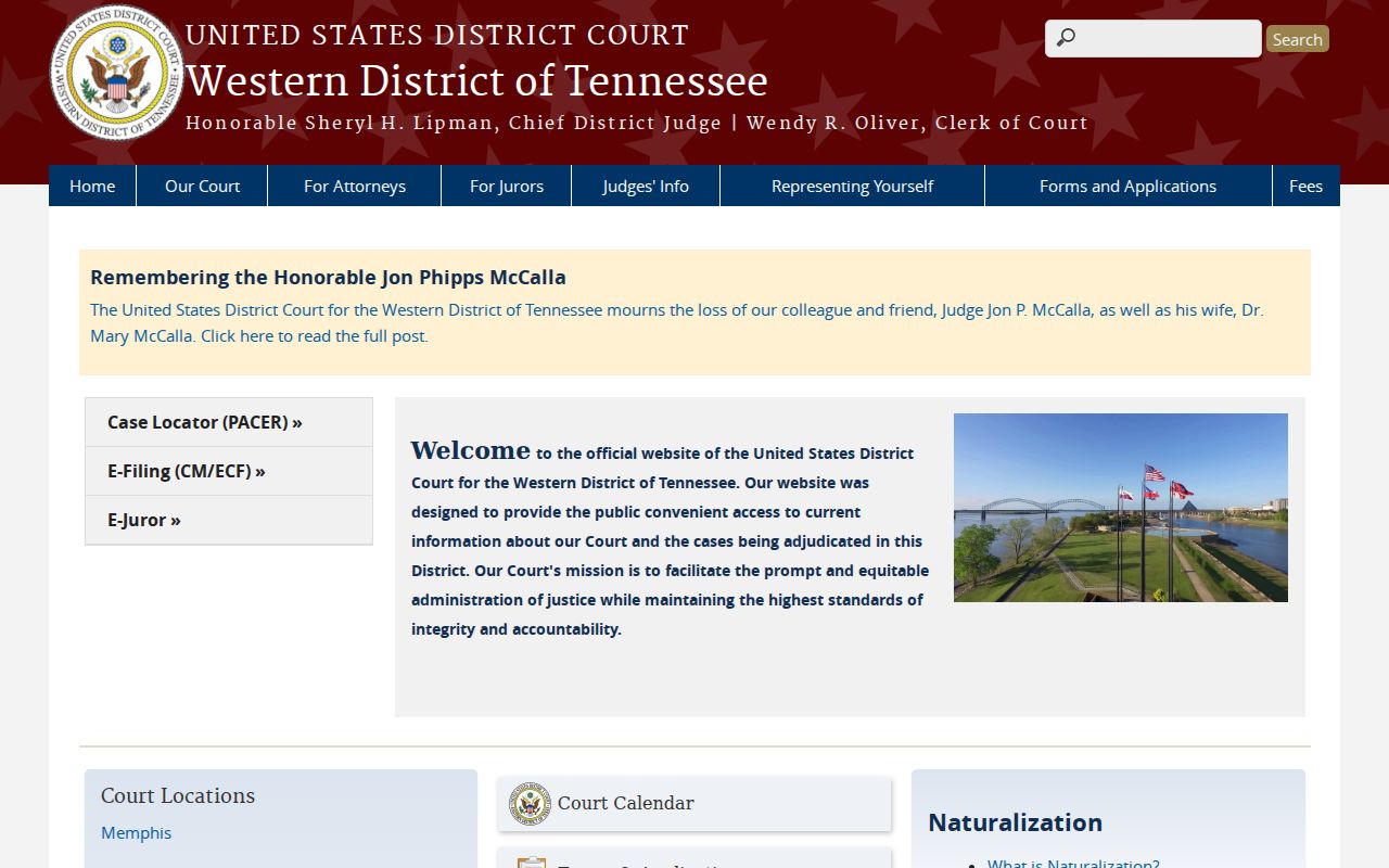 Federal criminal court serving Madison County through the Western District of Tennessee