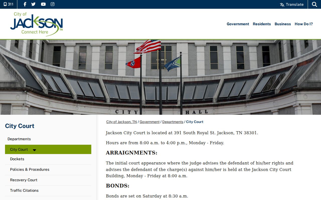 Madison County criminal case stages at Jackson City Court