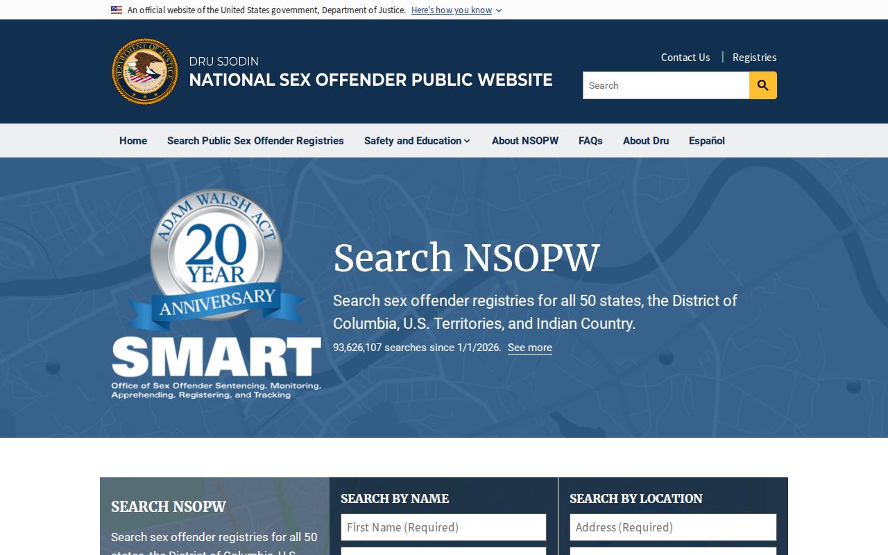Madison County sex offender search through the national NSOPW layer