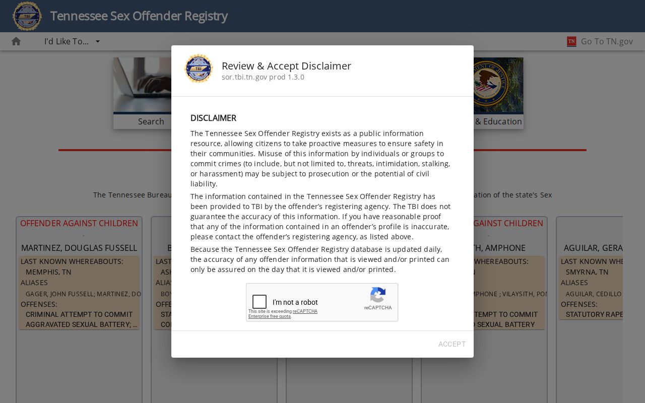 Madison County sex offender registry map and email alerts