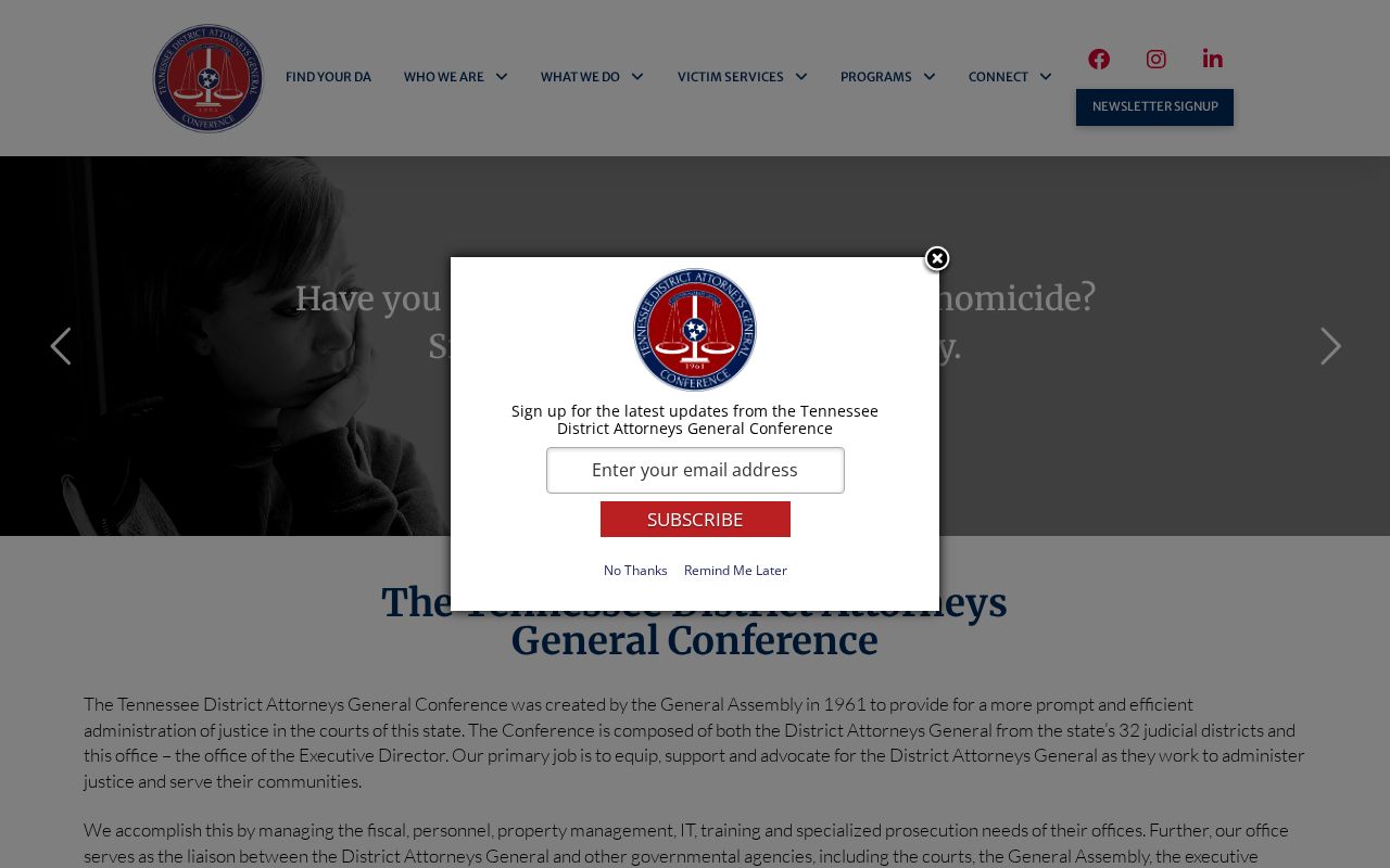 Three Way criminal case routing through Tennessee district attorneys