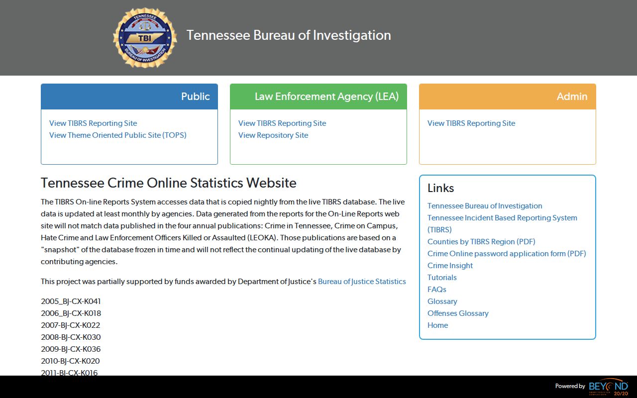 TBI CrimeInsight interface for Three Way crime data routing